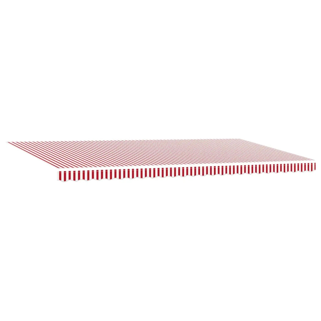 Tenda Retrattile Rosso e Bianco 600 × 300 cm 3331611