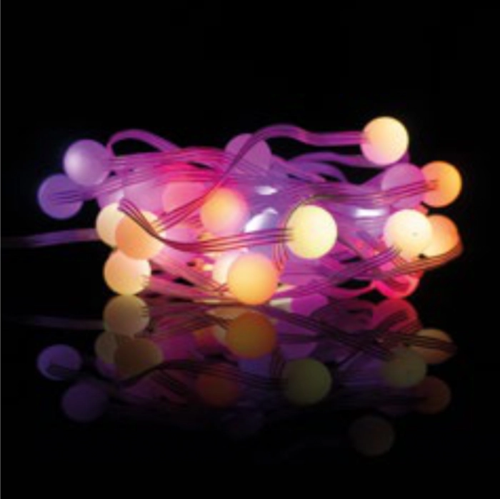 Catena luminosa esterna 50 LED RGB 5m Bluetooth USB