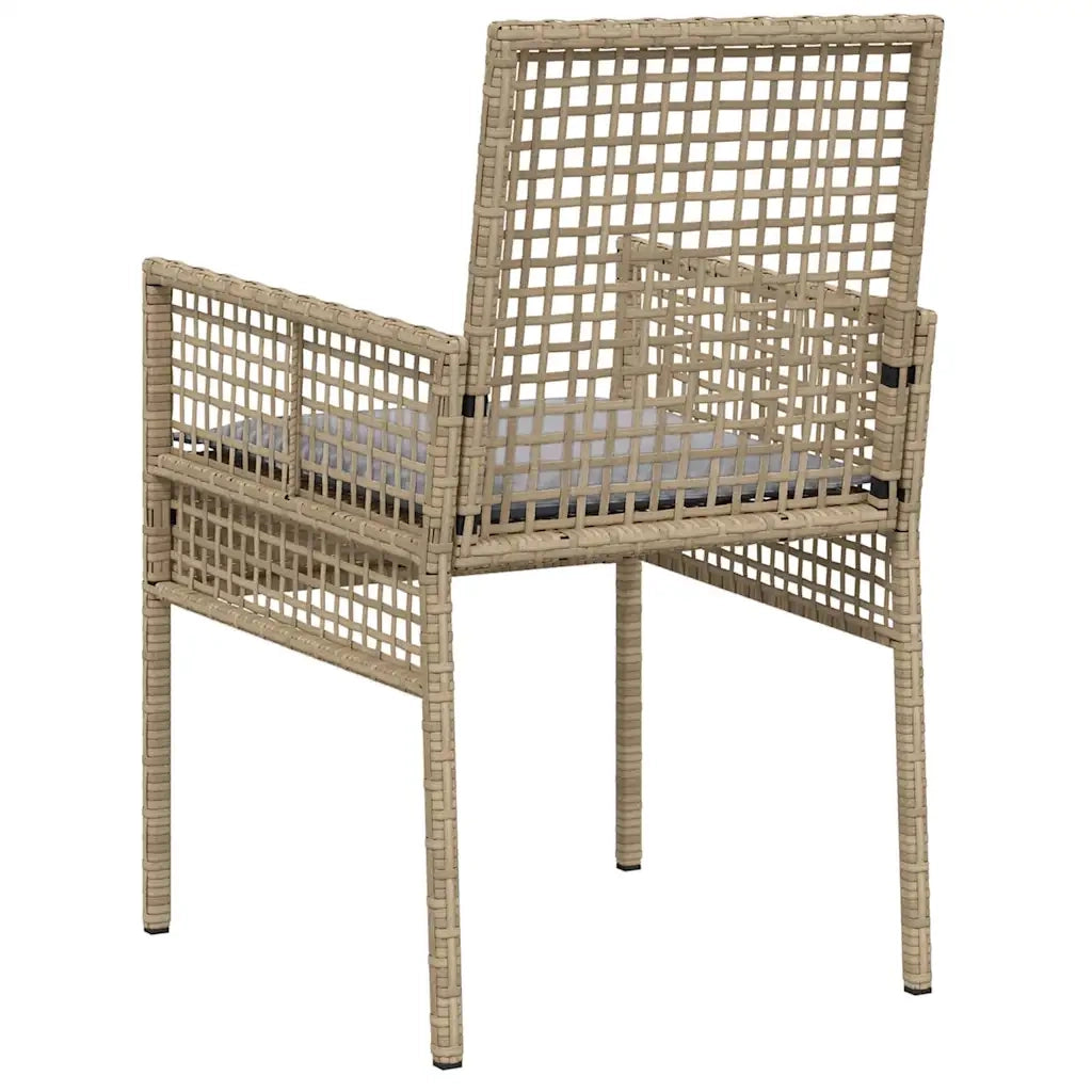 Sedia da Giardino 2 pcs Beige 55 x 53 x 85 cm polyrattan 42003448