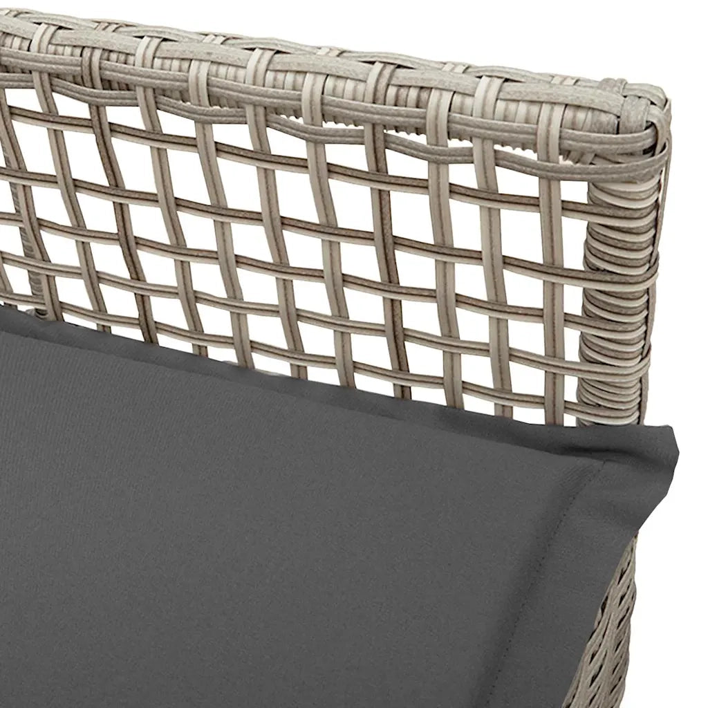 Sedia da Giardino 2 pcs Grigio chiaro 55 x 53 x 85 cm 42003450