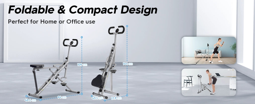 Bicicletta Ellittica Squat Machine ¨C Xylo ¨C Grigio
