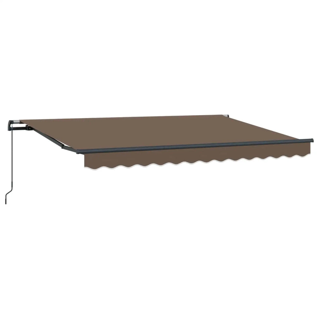 Tenda retrattile Tortora 400 × 350 cm Poliestere e Alluminio 3426131