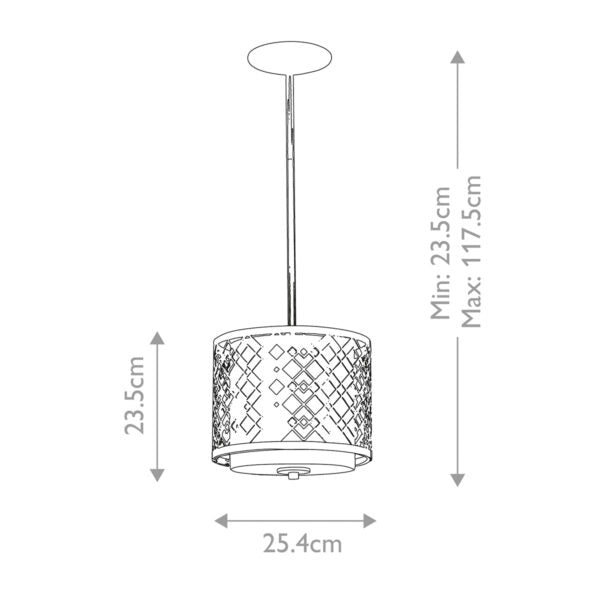 Lampada a sospensione Elstead Ziggy oro laccato 2xE14