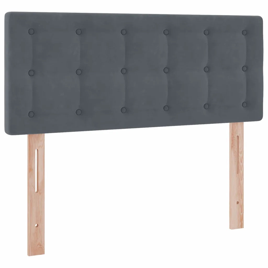 Letto con Contenitore Grigio scuro 120 x 200 cm Velluto 3370870