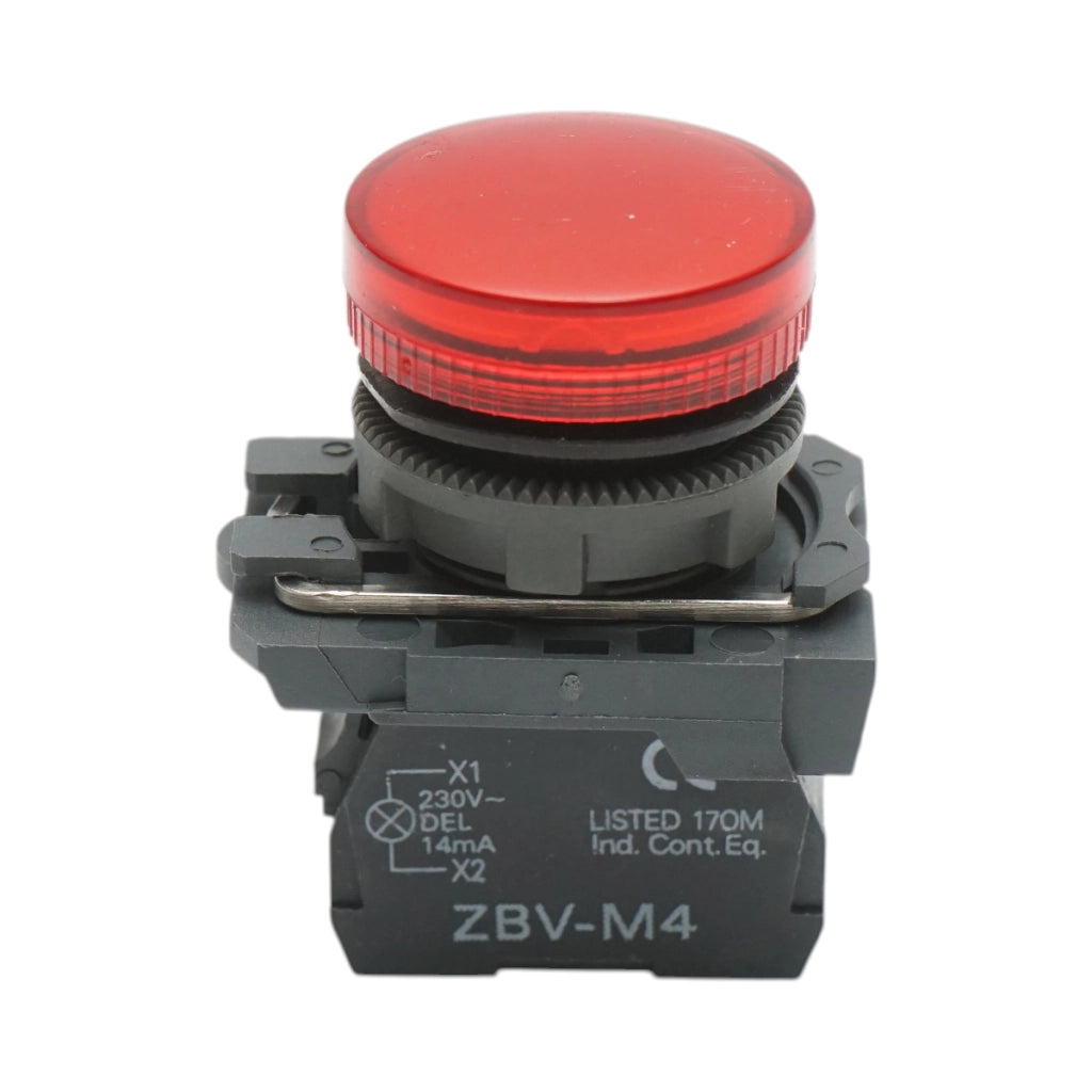 Indicatore di segnale LED rosso 230V, 14mA, TB5 Breckner Germany