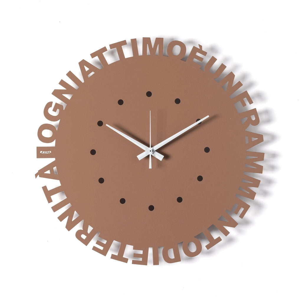 Orologio da parete minimal Wordshow Nero