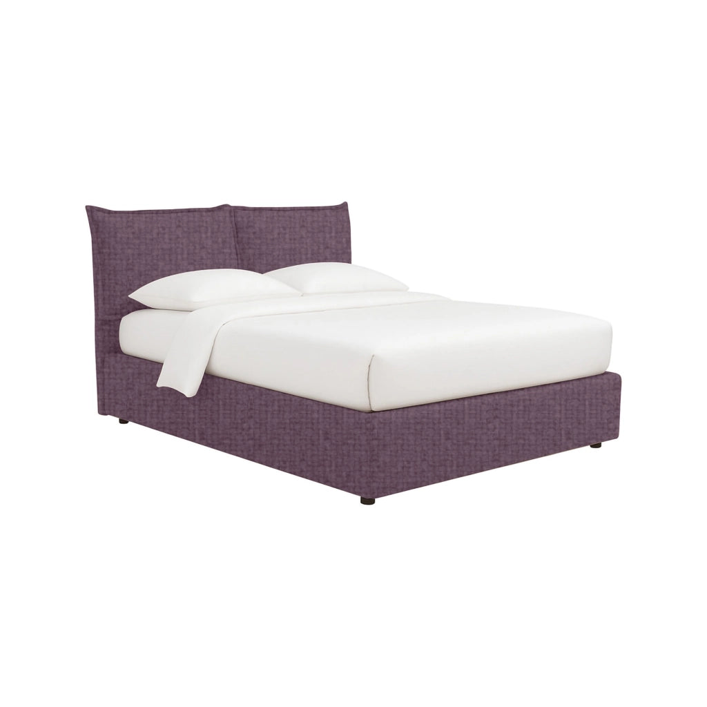 Penzance, Letto Piazza e Mezza Sfoderabile Made in Italy, Viola Lilla