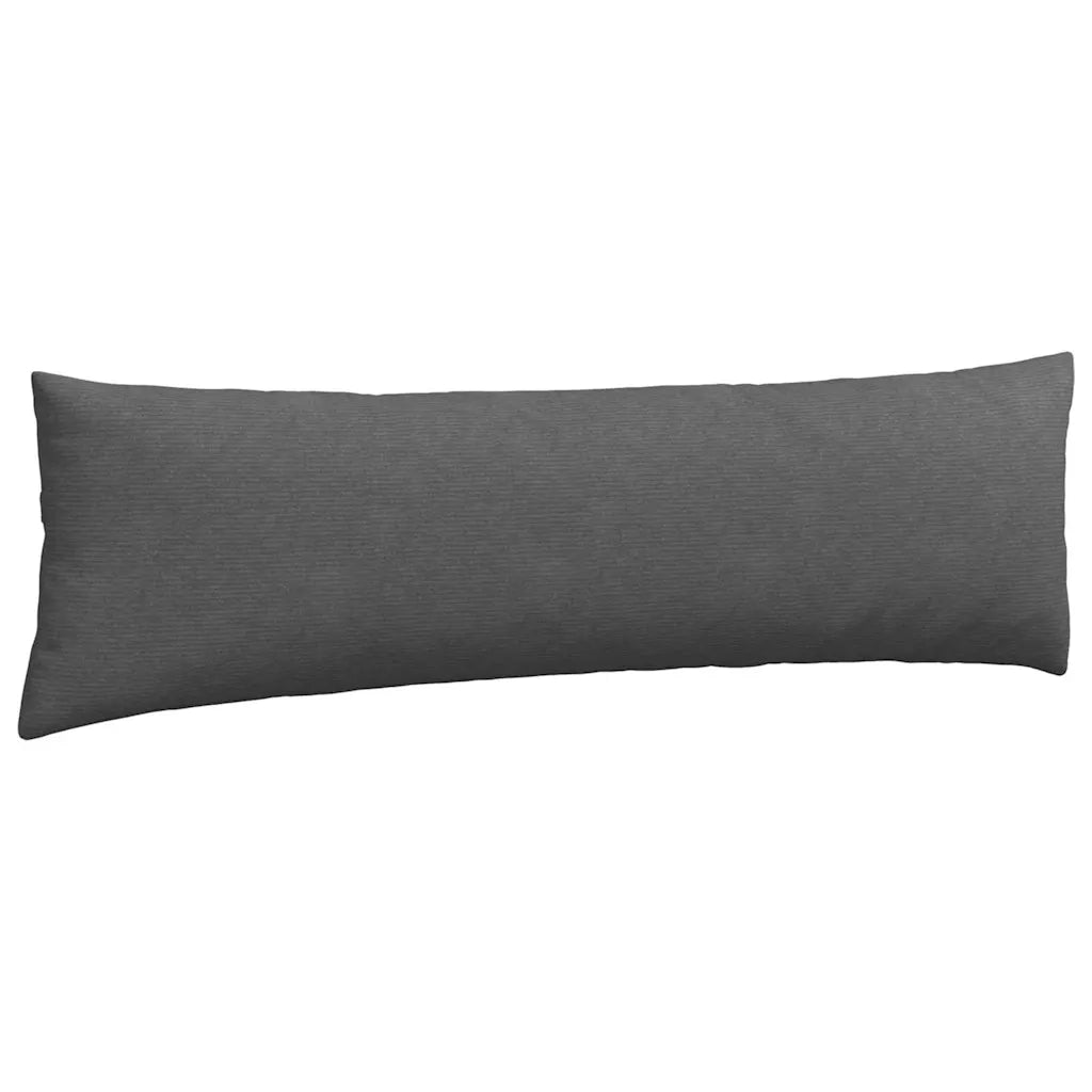 Cuscini da Divano 2 pz-Set di 2 Cuscini per Sofa Grigio scuro 145 x 40 cm 169944