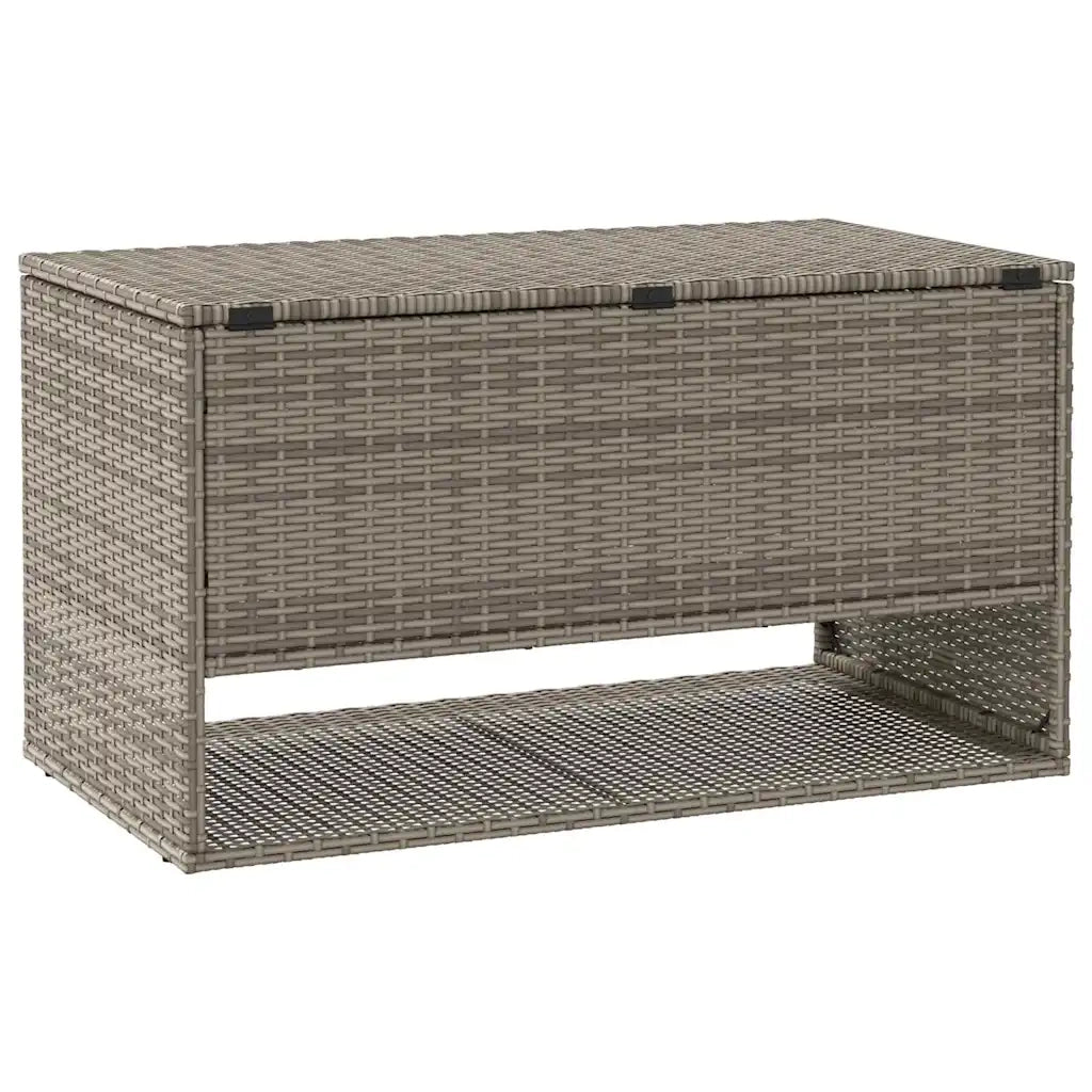 Scatola per Cuscini da Esterno Grigio 100x55x55,5 cm Polyrattan 4104143