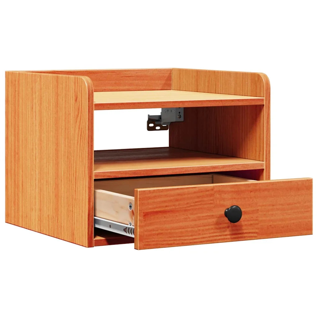 Comodino con cassetto 2 pcs Marrone cerato 38 x 36 x 29,5 cm 873516