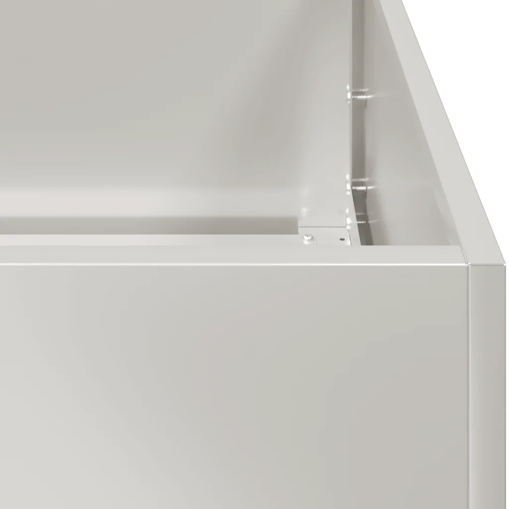 Fioriera 200x40x40 cm in Acciaio Inox