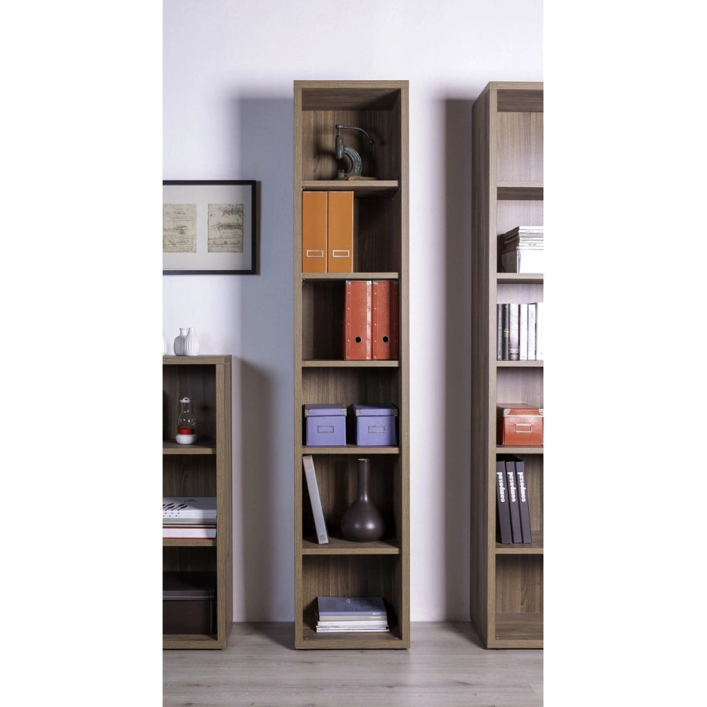 LIBRERIA DAVINCI 44X35,5XH217CM NOCE BRERA