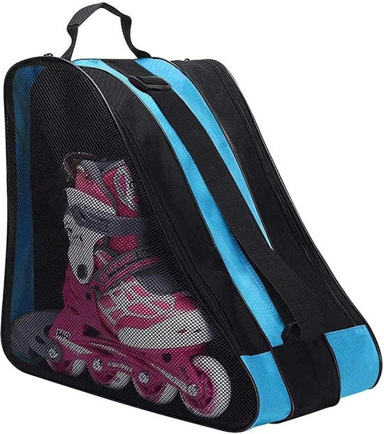 Tas per Rollerskate con Cintura Regolabile - 3 Compartimenti - Sacchetto Oxford - Dimensioni 40x30x40 cm - Adatto per la Maggiore Parte delle Rollerskate