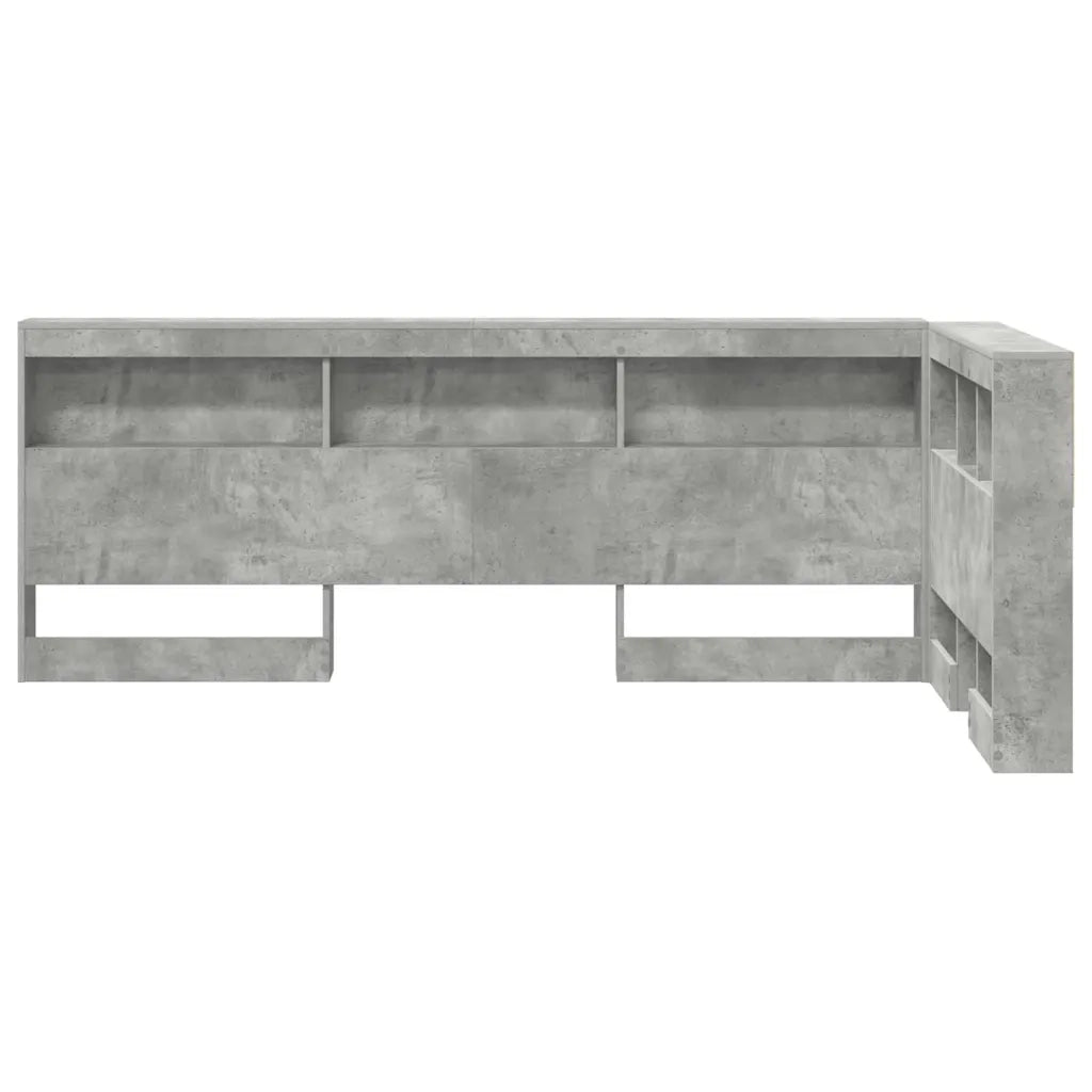 Testata contenitore Grigio cemento 90 cm Legno multistrato 3335520