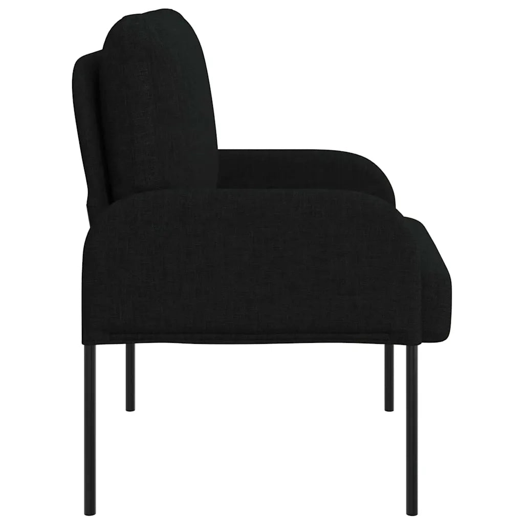 Divano | Divano da soggiorno | Sofa con cuscino 55cm Nero Legno compensato