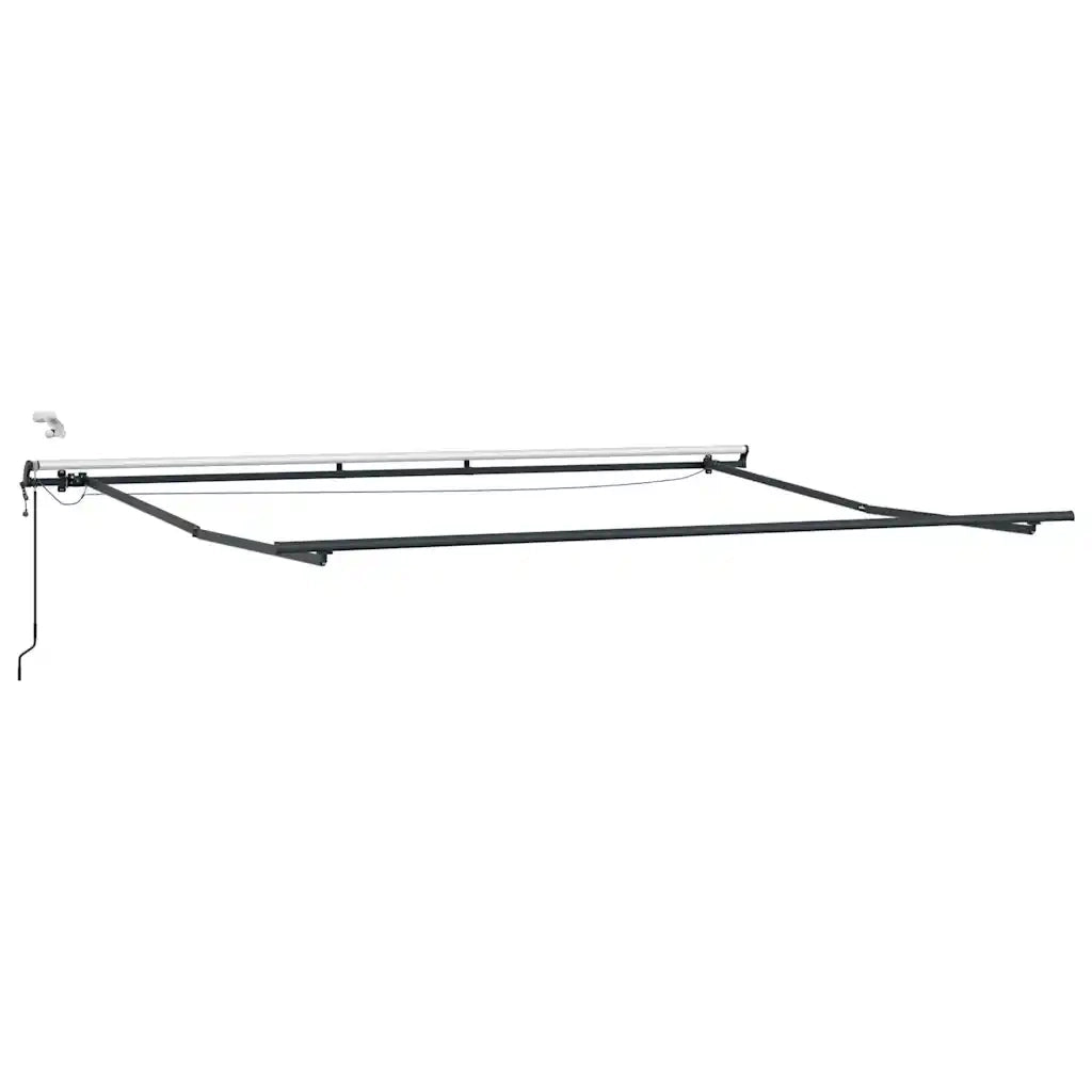 Tenda da Sole Retrattile Automatica con LED Marrone 500x300 cm 3310219