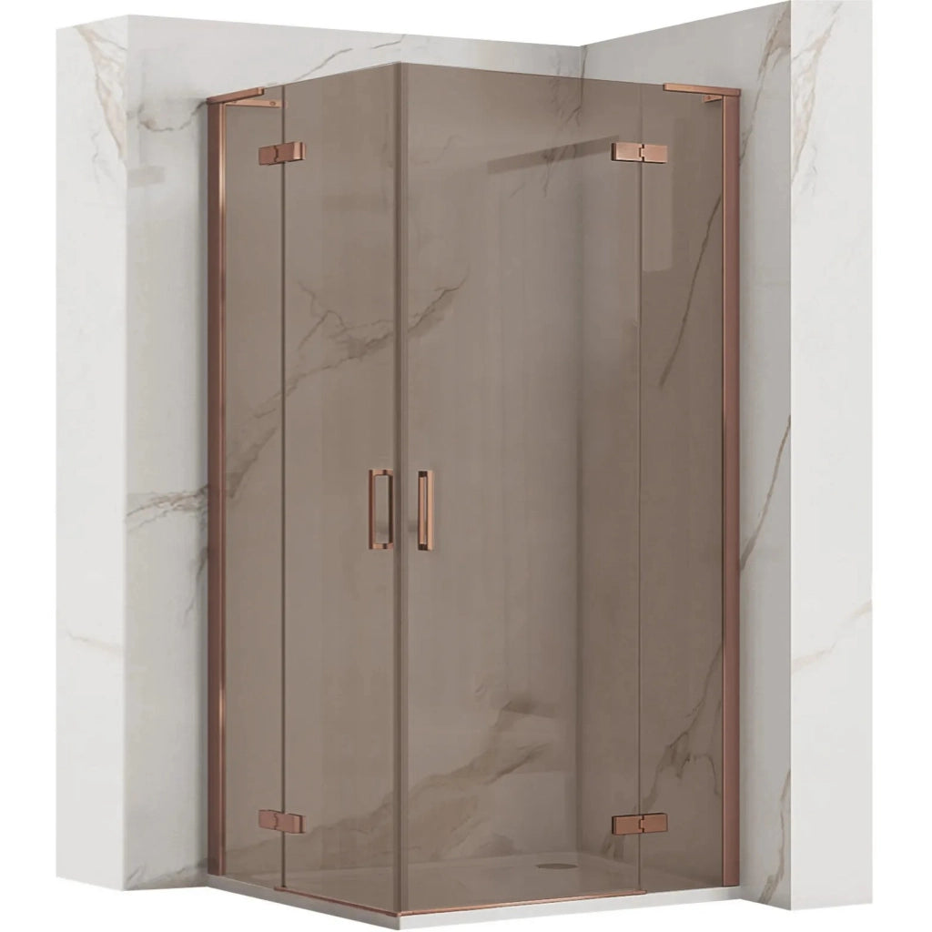 Cabina Doccia Rea Hugo Double 80x90 Copper Brush