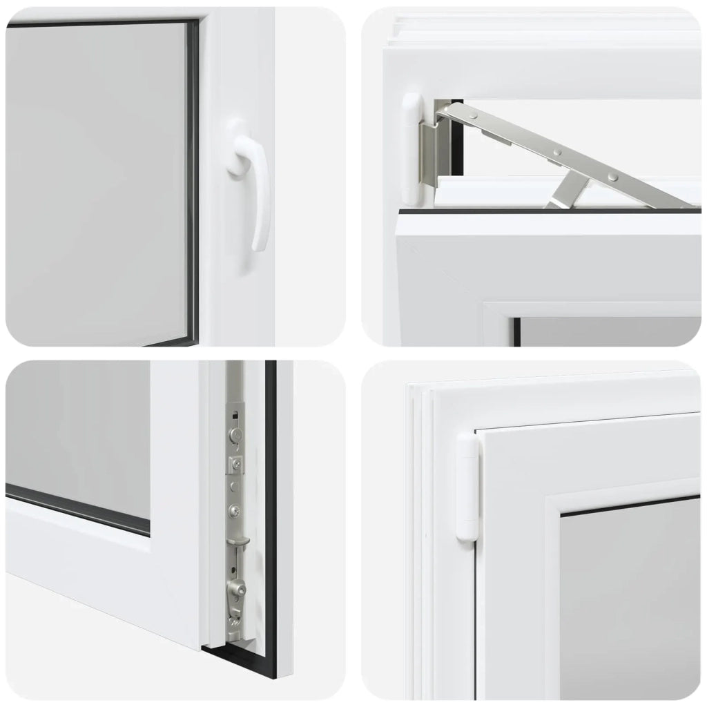 Finestra per Soffitta RISOR 80 x 60 cm PVC e Vetro Bianco CFW2291717