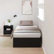 Struttura letto con contenitore Rovere Nero 70 x 190 cm 3335414