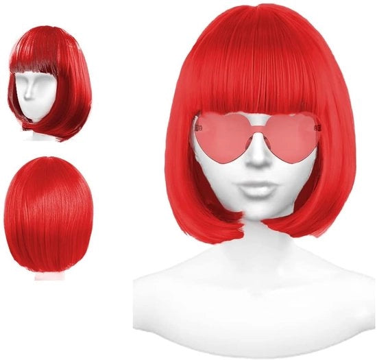 Cappello a paggetto per feste - colore rosso - modello Charleston - adatto per festini - codice modello Pageboy