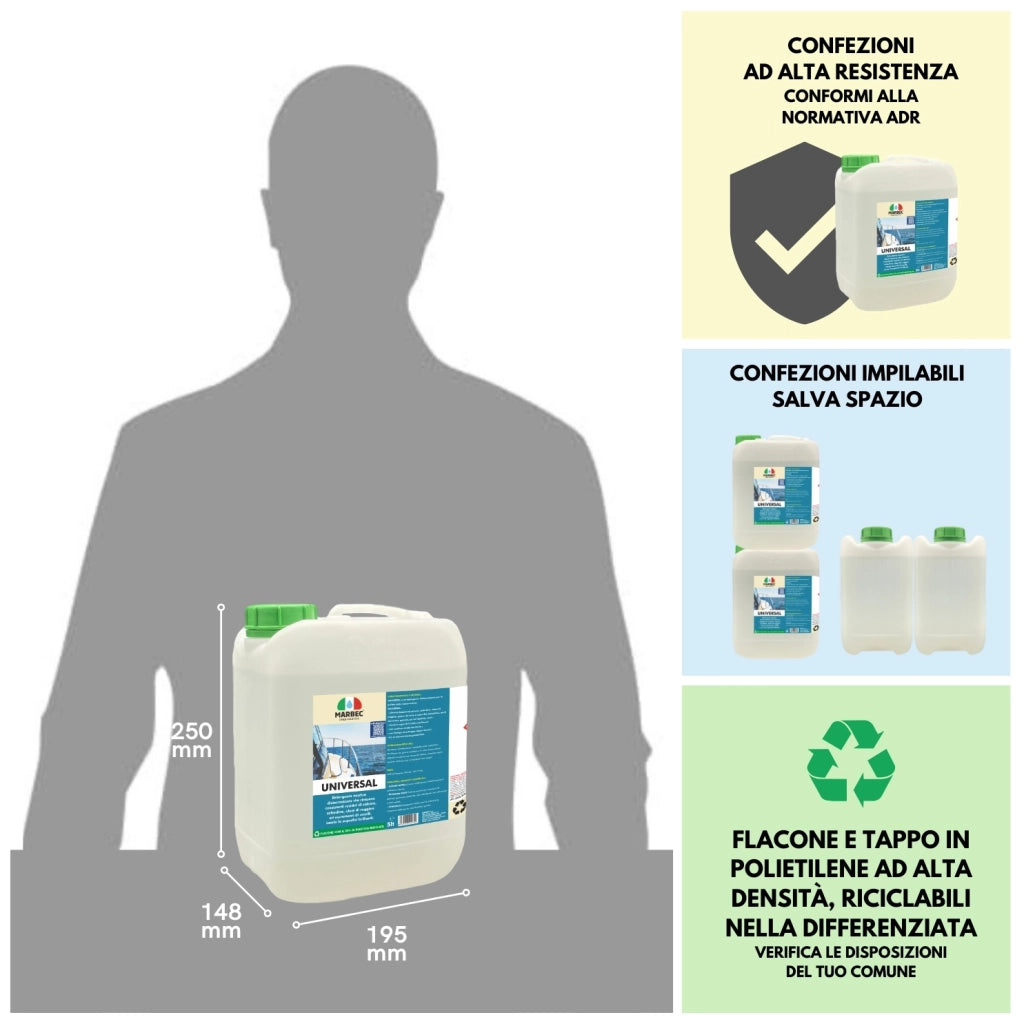 Detergente disincrostante nautico UNIVERSAL   5LT