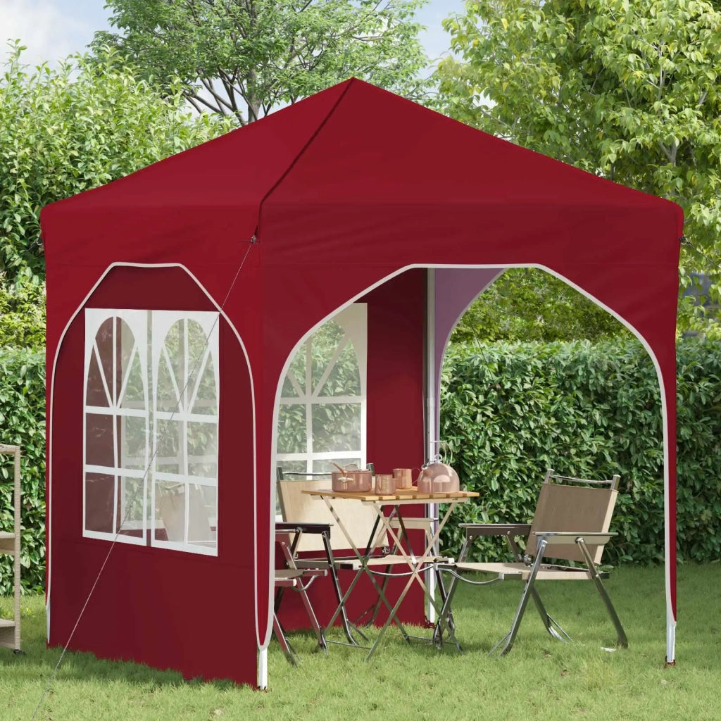 Tenda per feste a pop-up-Gazebo 192 x 192 x 245 cm Borgogna 297689