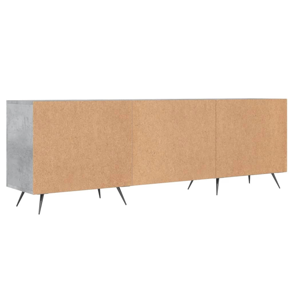 Mobile TV multimediale mensola TV credenza TV per sala da pranzo soggiorno camera da letto 150 x 30 x 50 cm legno ingegnerizzato grigio 02_0026001
