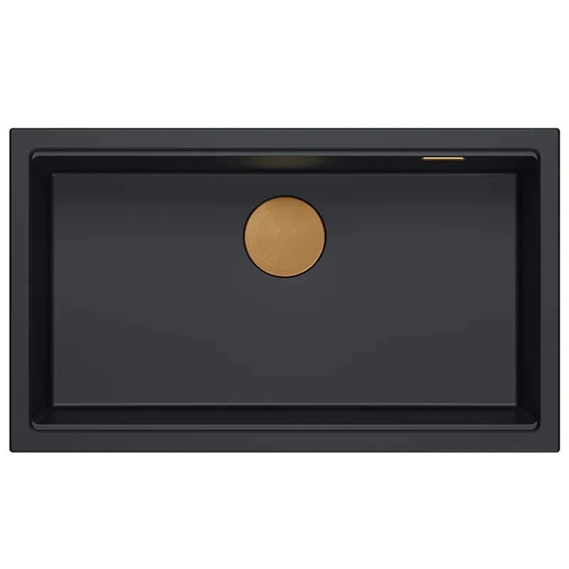 Lavello In Granito Logan 110 Black Tappo nero
