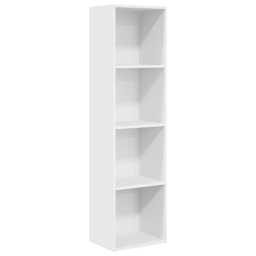 Libreria Bianca 40x30x152 cm in Legno Multistrato 857876