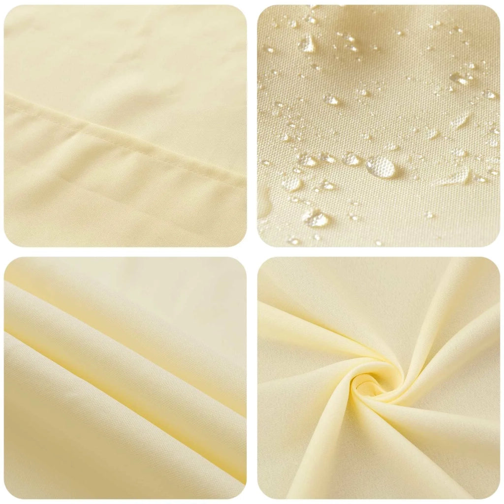 Tovaglia da Tavolo Bianco Crema 140 x 180 cm Poliestere 42039866