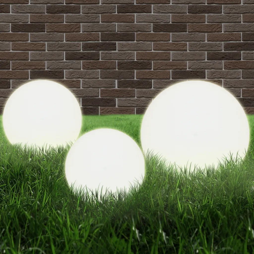 Set Lampade a LED Sferiche 6 pz 20/30/40 cm in PMMA 277146