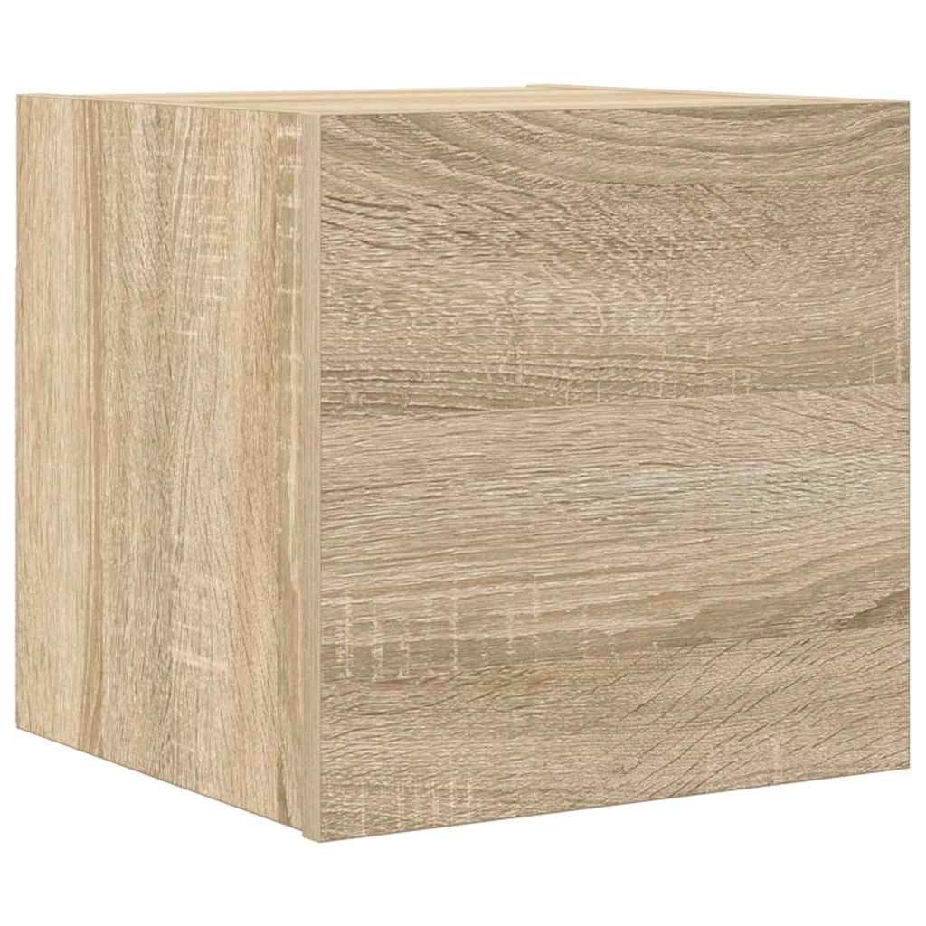 Mobile TV multimediale mensola TV mobile TV sala da pranzo soggiorno camera da letto a parete rovere Sonoma 30,5 x 30 x 30 cm marrone 02_0028147
