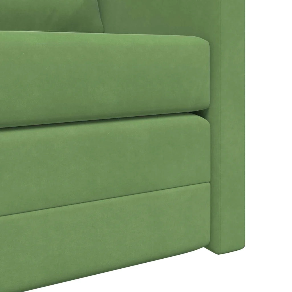 Divano letto Verde chiaro 204 x 122 x 60 cm Velluto 42007951