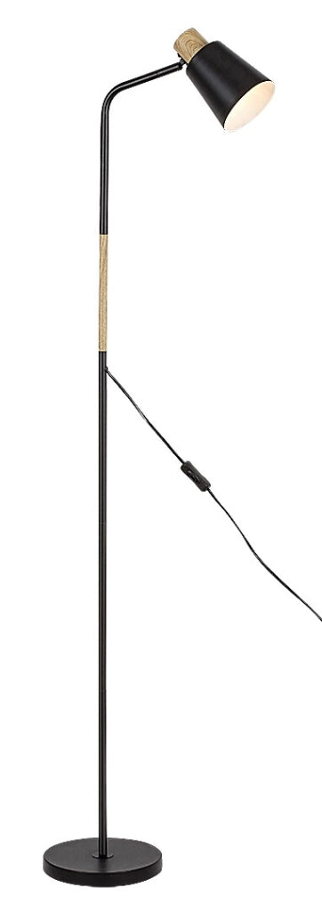 Lampada da terra industriale nera E27 40W Azim Rabalux