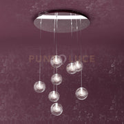 WILLOW SOSPENSIONE 8 LUCI VETRO TRASPARENTE 1098-S8-TR