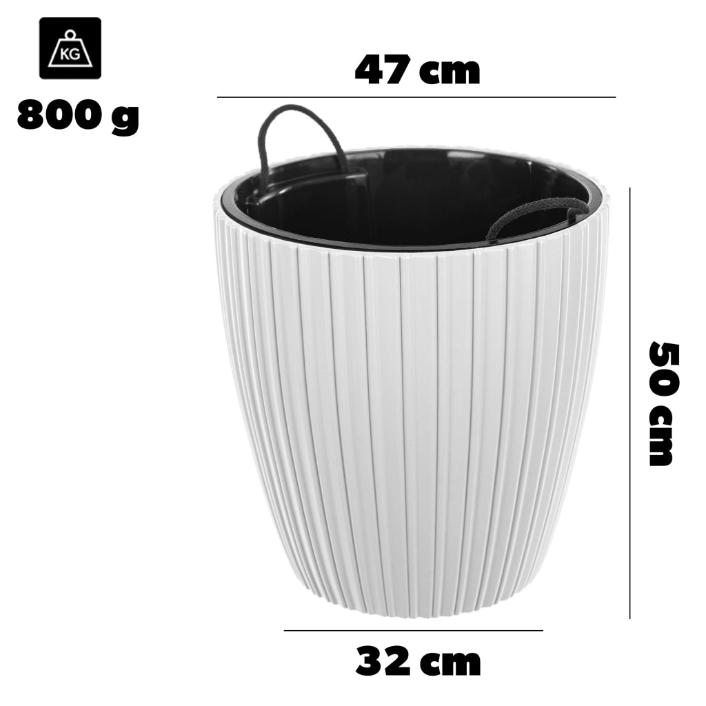 KADAX Doniczka Mika 50 biała 5098-011 K16632