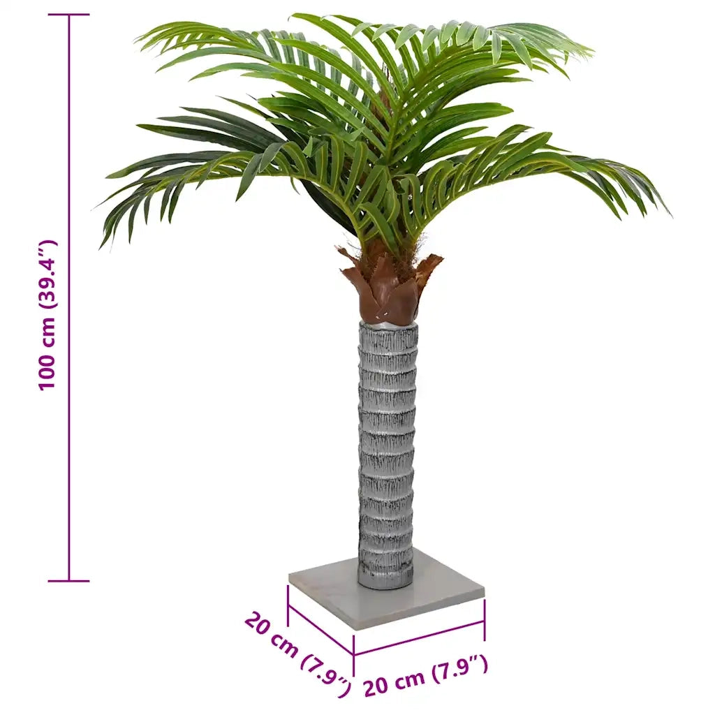 Palma Artificiale 6 Foglie 100 cm Verde 4103575