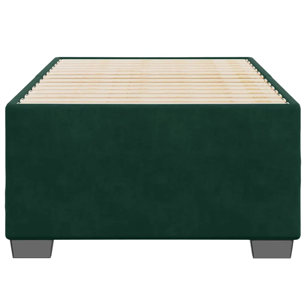 Giroletto senza Materasso Verde Scuro 90x200 cm in Velluto 3284610