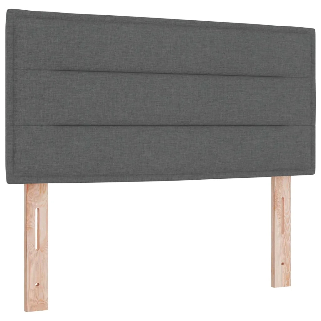 Letto a Sorgente LED Grigio scuro 80 x 200 cm Tessuto 3342318