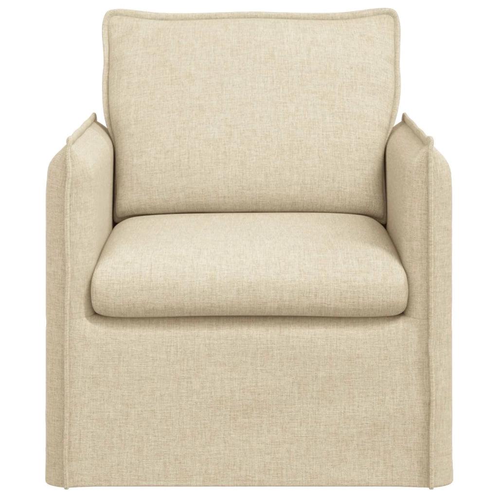 Divano Crema 195 x 82 x 85 cm Tessuto