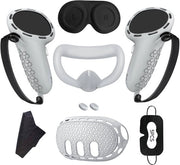 Kit accessori per Meta Quest 3 - Protezione per visiera e cappuccio - Grigio