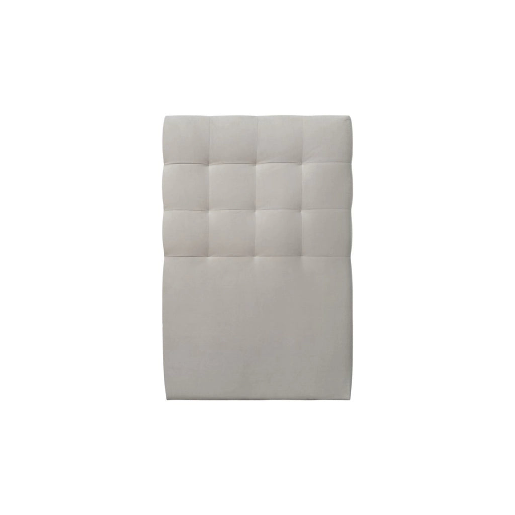 Letto 90x190 cm con testata imbottita - Tessuto velluto