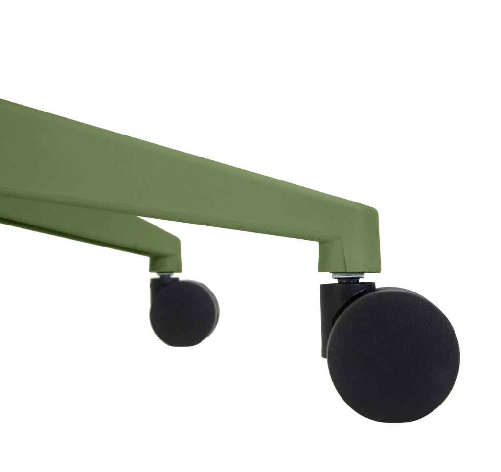 Sedia studio Hispanohogar altezza regolabile in tessuto verde