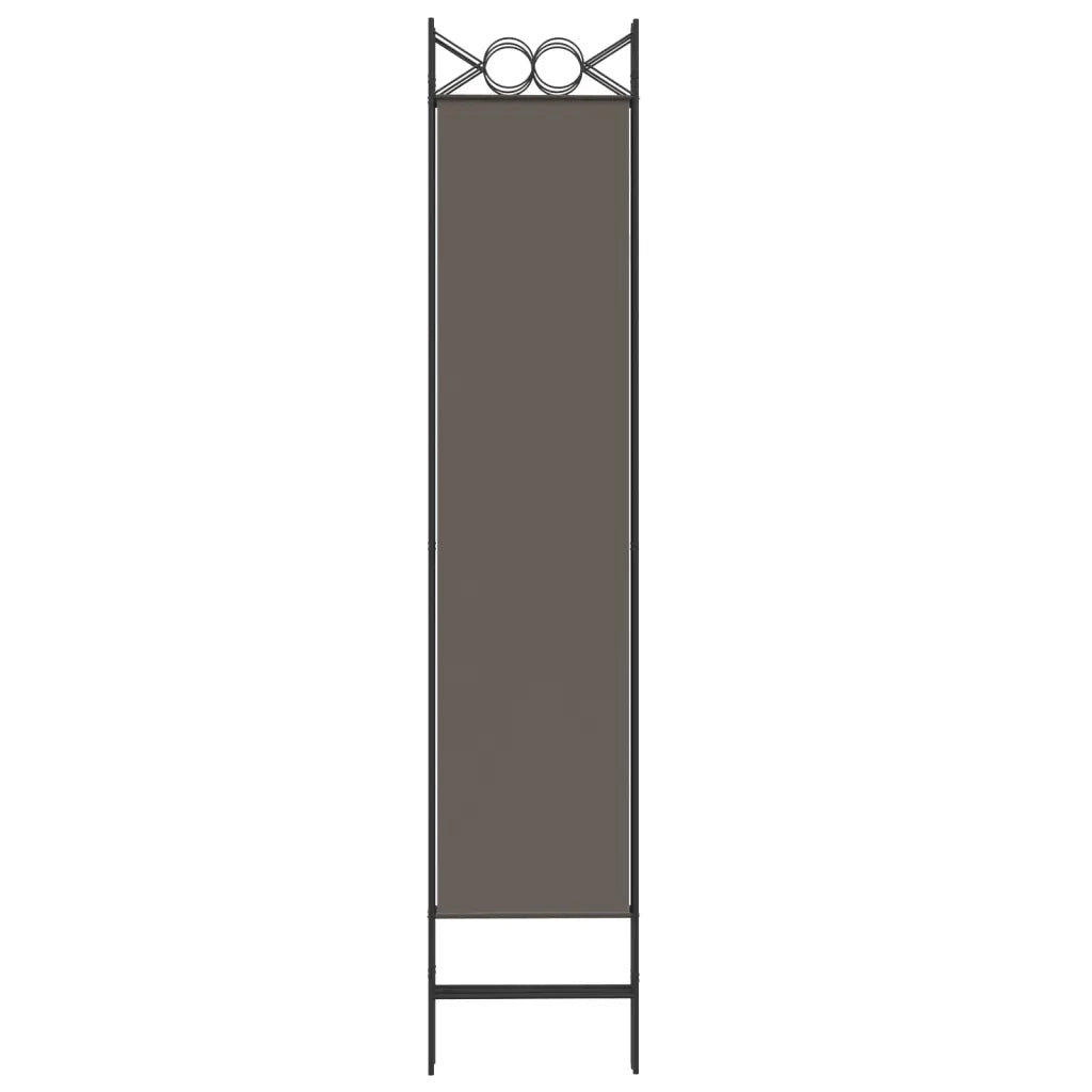 Divisorio Ambienti | Divider per stanze | Paravento a 4 Pannelli Antracite 160x200 cm Tessuto