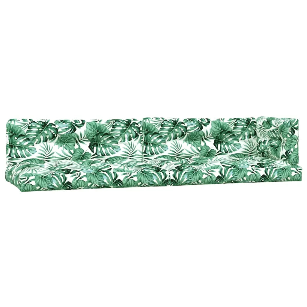 Cuscini per Pallet 5 pz Motivo a Foglie Tessuto 360789