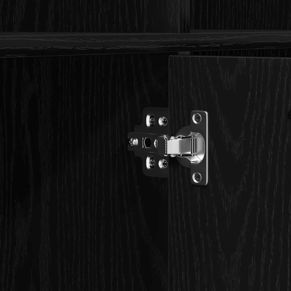 Libreria Rovere Nero 98x29x97,5 cm Legno Multistrato 862471
