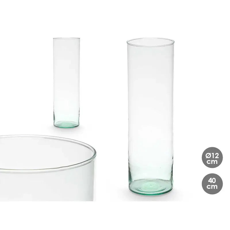 Vaso in vetro riciclato Ø12x40h
