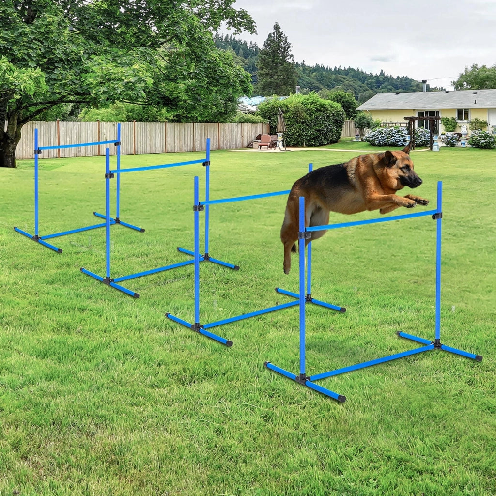 Set Ostacoli Agility per Cani ¨C Xylo ¨C 4 Pezzi Professionale con Borsa