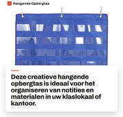 Tas di Organizzazione Creativa - Tas da Parete - Borsa da Studio - Materiale Oxford - Pratico e Affidabile