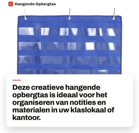 Tas di Organizzazione Creativa - Tas da Parete - Borsa da Studio - Materiale Oxford - Pratico e Affidabile